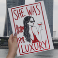 She Was Born For Luxury Premade Canvas