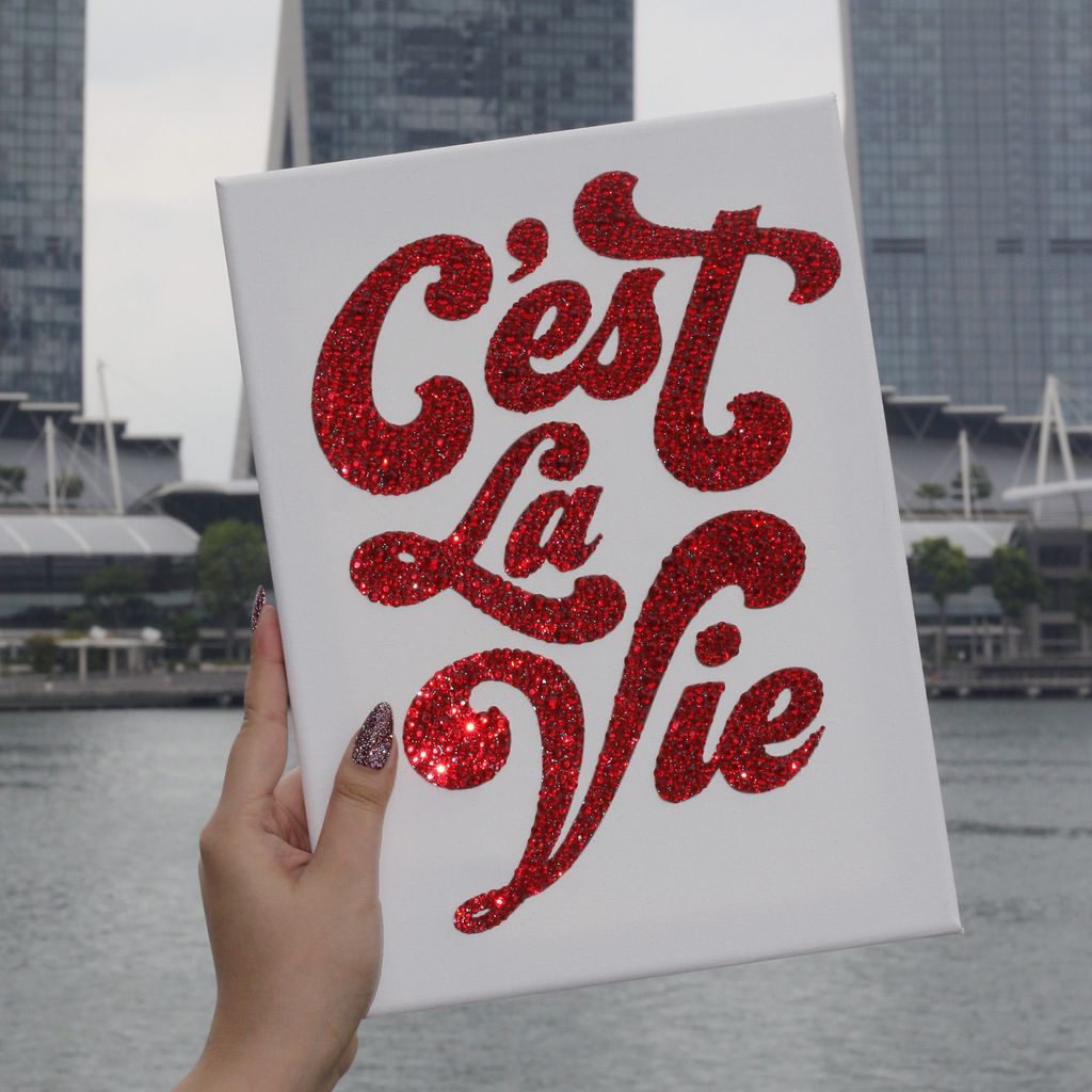 C'est La Vie Premade Canvas