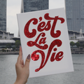C'est La Vie Premade Canvas
