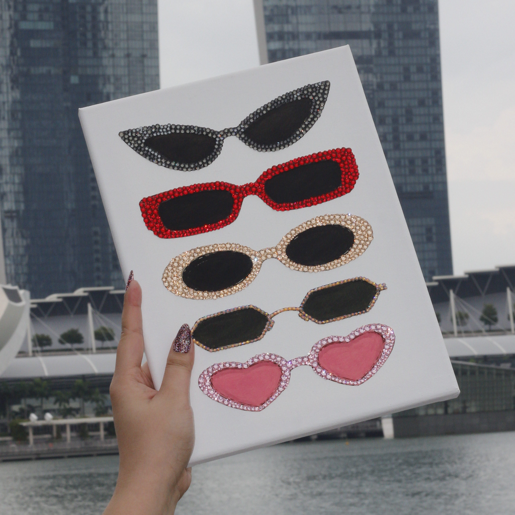 Statement Sunglasses Premade Canvas