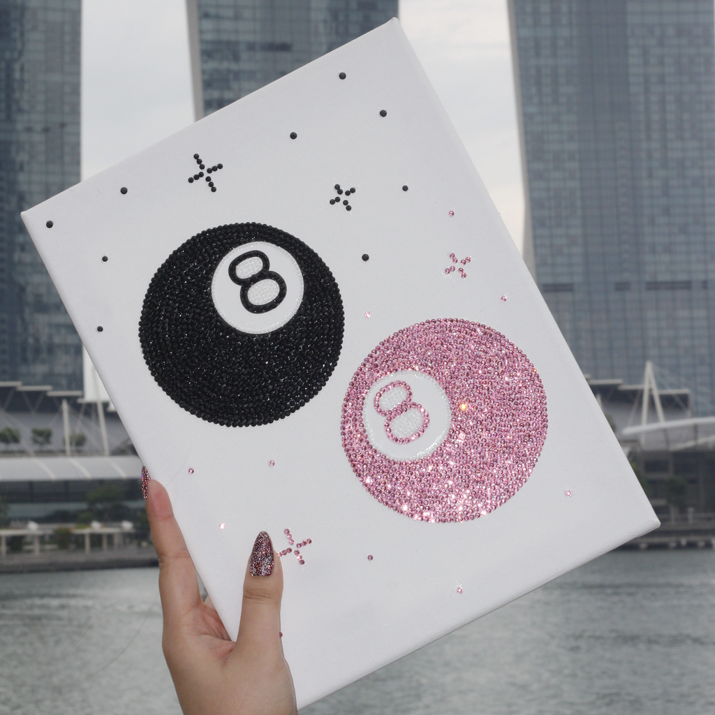 Lucky 8 Ball Premade Canvas