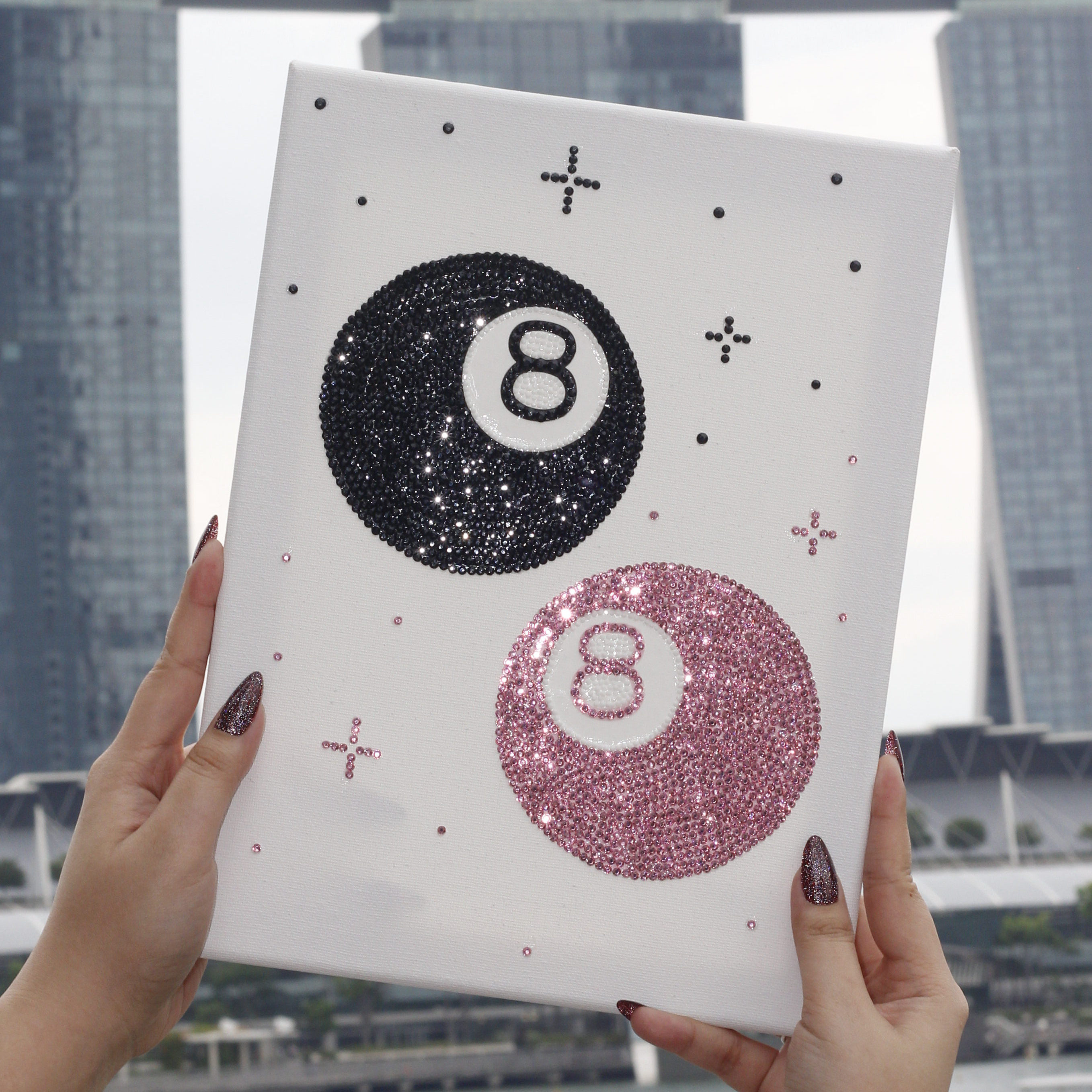 Lucky 8 Ball Premade Canvas