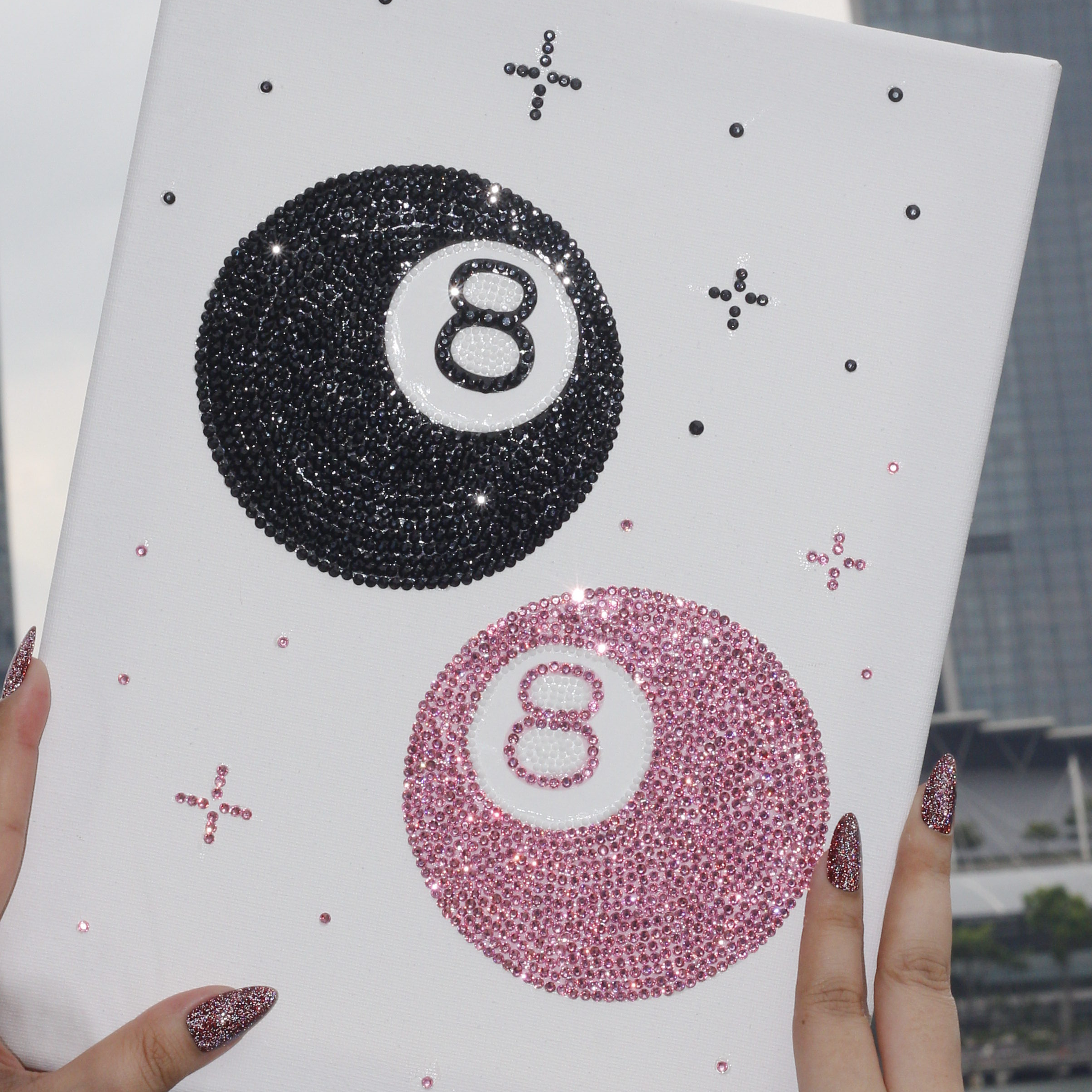 Lucky 8 Ball Premade Canvas