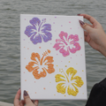 Tropical Hibiscus Premade Canvas