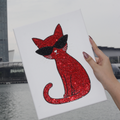 Cherry Cat Premade Canvas