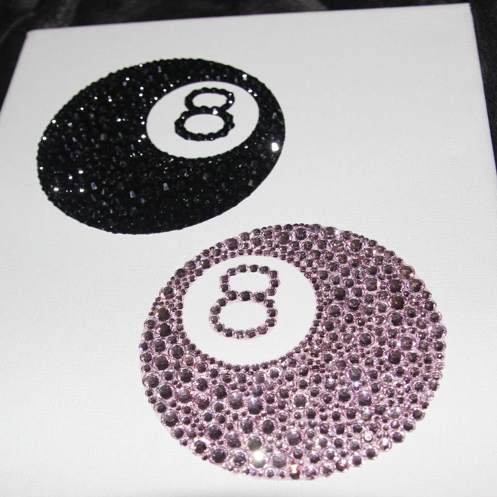 Lucky Ball 8 (Black and Pink) DIY Kit